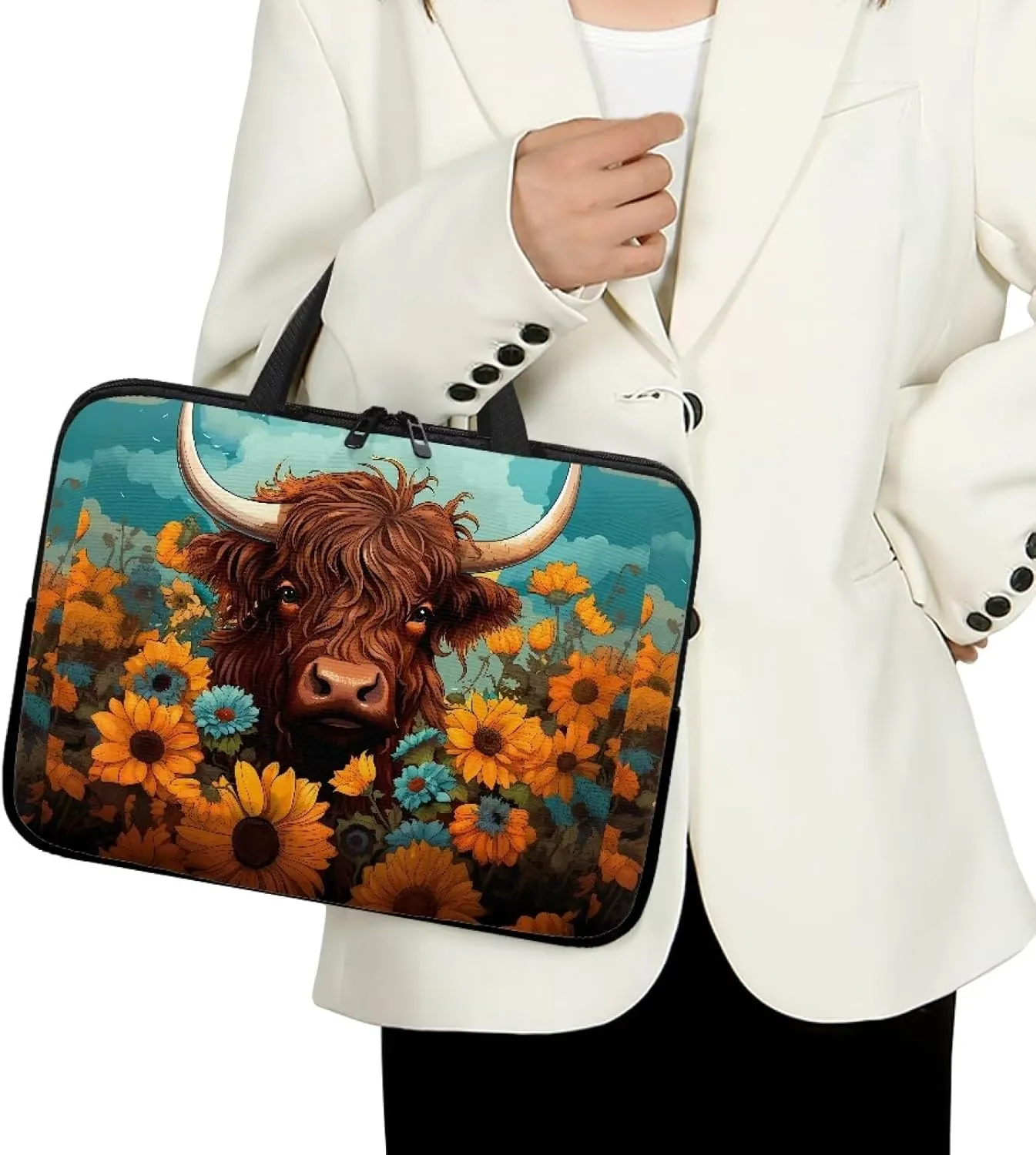 Mens Laptop Messenger Bag 17inch Laptop Bag for Women Cute Laptop Case with Handle
