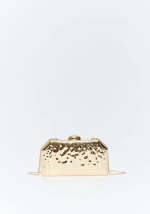 Metal Clutch Geometrical - Gold