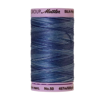 Mettler Cotton Thread Multi 50/3 457m Evening Blue 9812