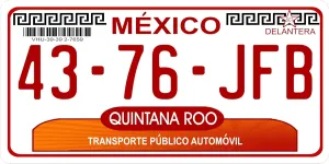 Mexico Quintana Roo Photo License Plate Free Personalization on This Plate