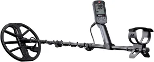 MINELAB Equinox 700 Multi-Frequency Collapsible Metal Detector for Adults with EQX 11" Waterproof Double-D Coil & Wireless Headphones (Option for 4 Single Frequencies, 3 Detect Modes)