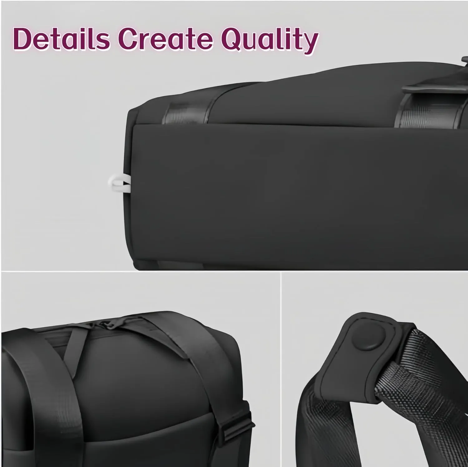 Mini Gym Bag for Women and Girls, Small Waterproof Travel Duffle Bag with Wet Compartment, Cute Workout Sport Tote bag, with gift box (black)