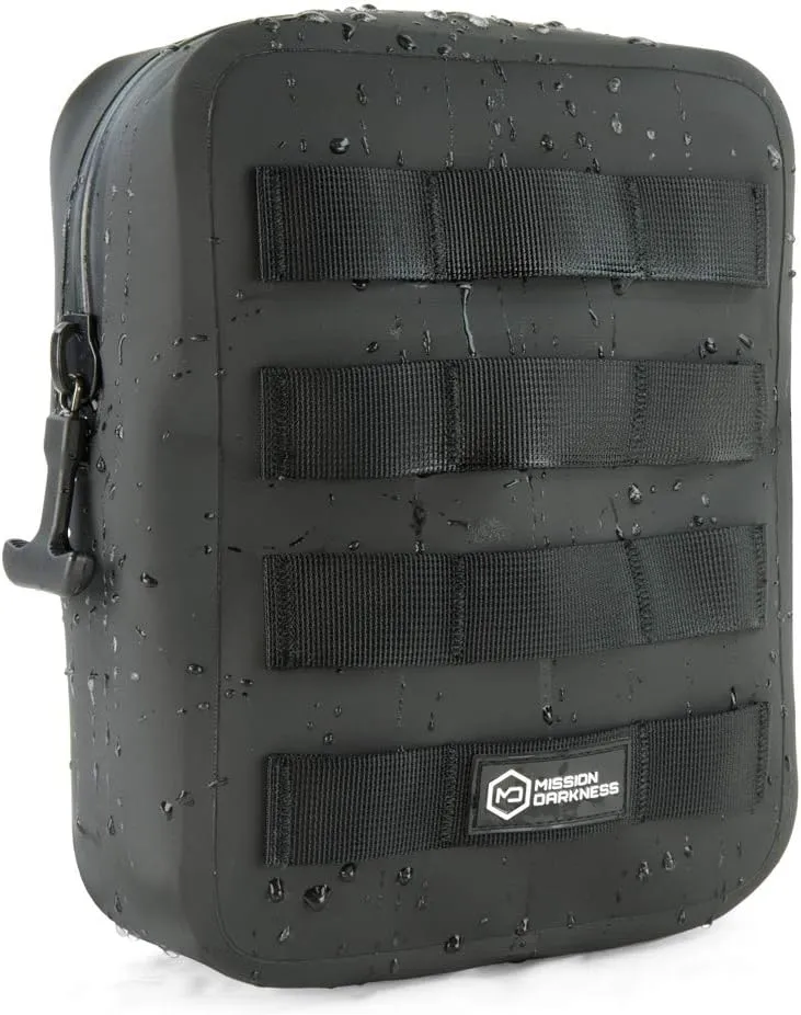 Mission Darkness Dry Shield MOLLE Faraday Pouch (2nd Gen) // Waterproof & Submergible Dry Bag   RF Shielding Liner. Signal Blocking, Anti-tracking, EMP Shield, Data Privacy, Electronic Device Security