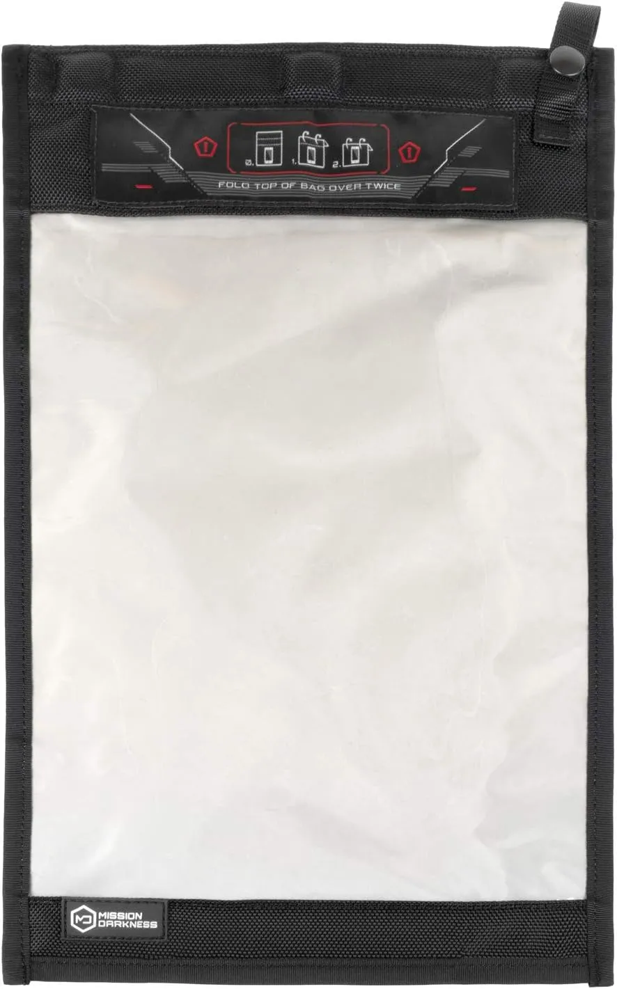Mission Darkness NeoLok Window Faraday Bag for Tablets (  Secure Magnetic Closure & Transparent Window) // Device Shielding for Law Enforcement & Military, Data Security, Anti-Hacking & Anti-Tracking