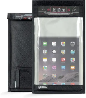 Mission Darkness Window Faraday Bag for Tablets // Device Shielding for Law Enforcement, Military, Executive Privacy, EMP Protection, Travel & Data Security, Anti-Hacking & Anti-Tracking Assurance