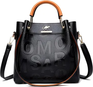 Mokcoliy]Stylish Large Capacity 【Crossbody Bag】 for Women - Soft Leather Embossed 【Shoulder Bag】 - Perfect for Daily Commute, Travel, or Shopping