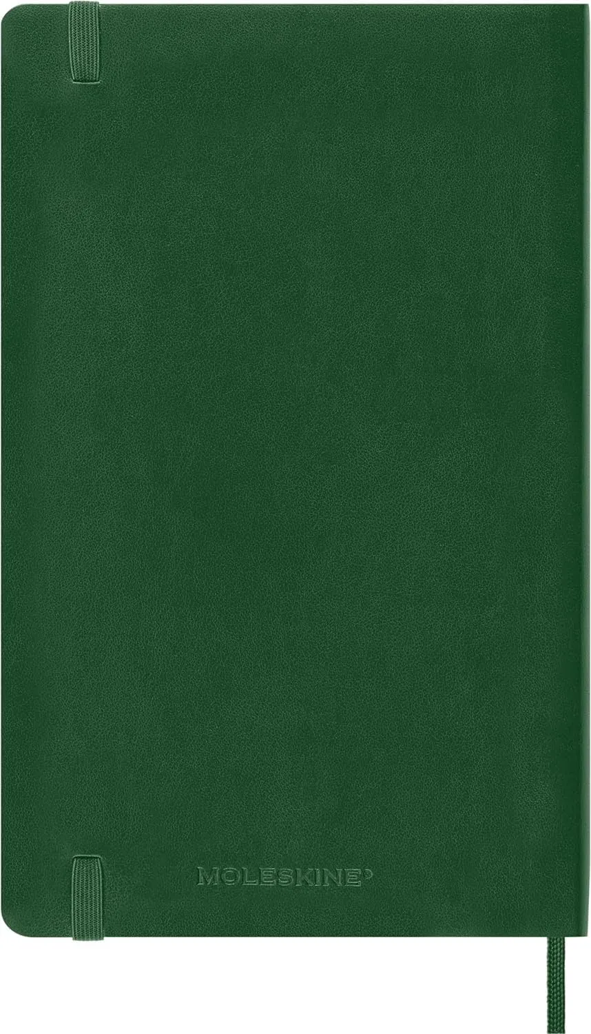 Moleskine Classic 12 Month 2025 Weekly Planner, Soft Cover, Large (5" x 8.25"), Myrtle Green, 144 pages