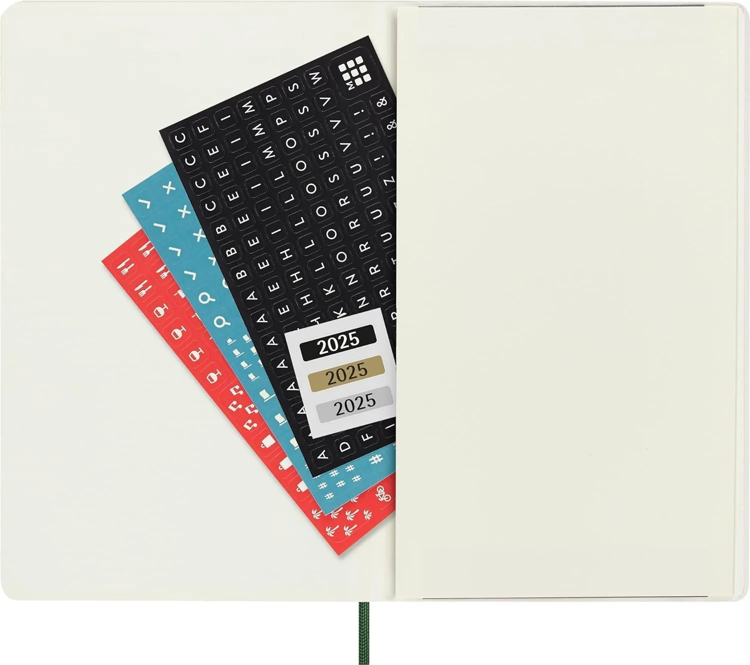 Moleskine Classic 12 Month 2025 Weekly Planner, Soft Cover, Large (5" x 8.25"), Myrtle Green, 144 pages