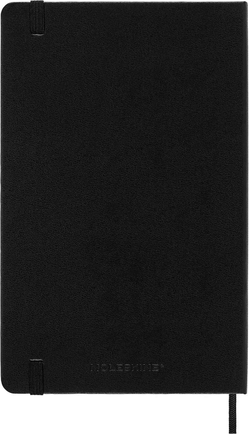 Moleskine Classic Notebook, Large, Ruled, Black, Hard Cover (5 x 8.25)