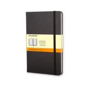 Moleskine Classic Notebook, Large, Ruled, Black, Hard Cover