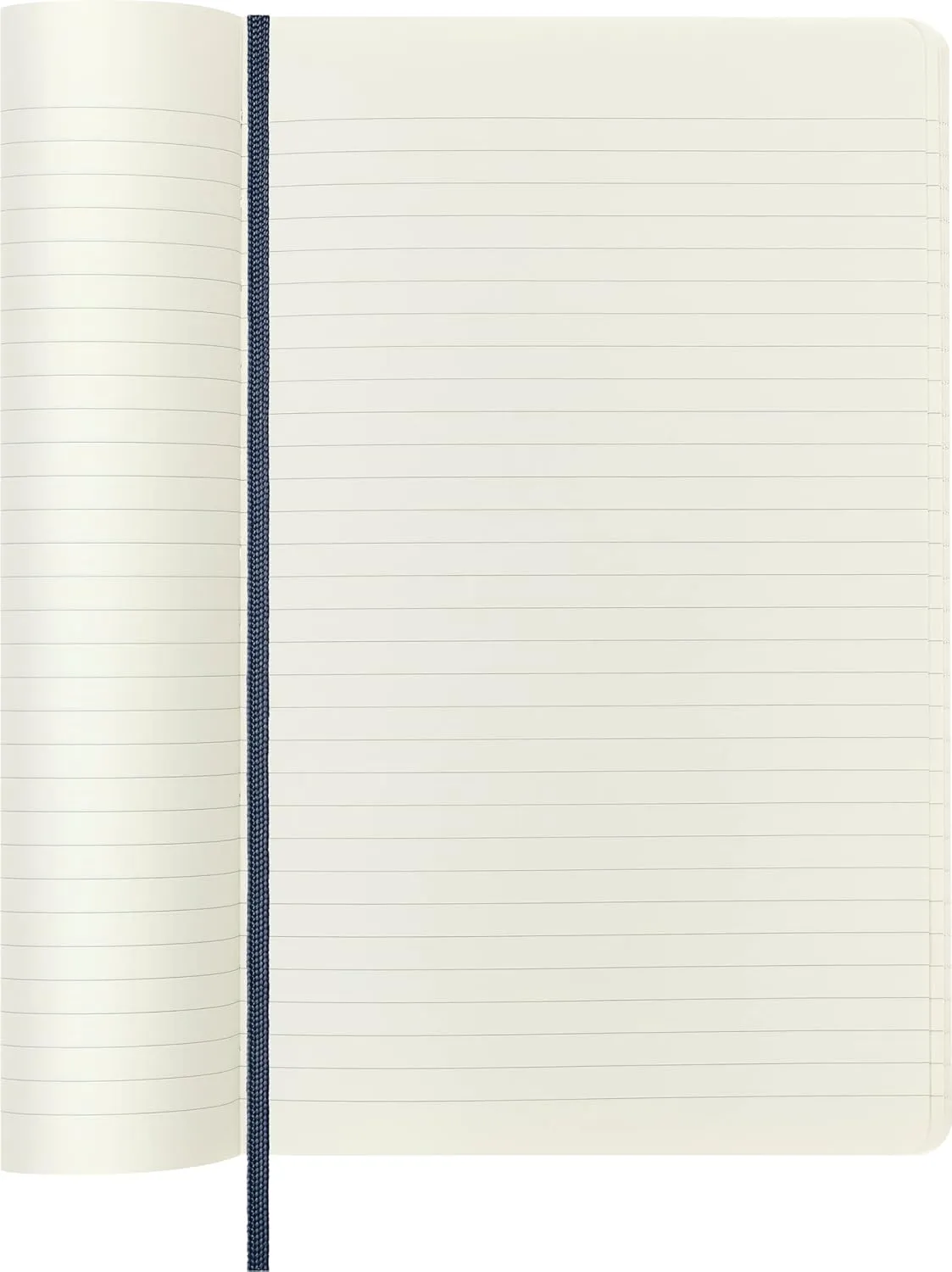 Moleskine Classic Notebook, Soft Cover, Large (5" x 8.25") Ruled/Lined, Sapphire Blue, 192 Pages