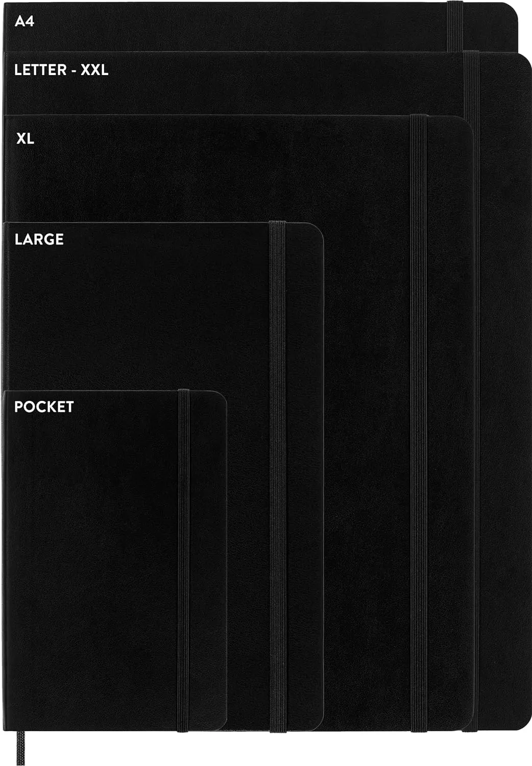 Moleskine Classic Notebook, Soft Cover, Large (5" x 8.25") Ruled/Lined, Scarlet Red, 192 pages