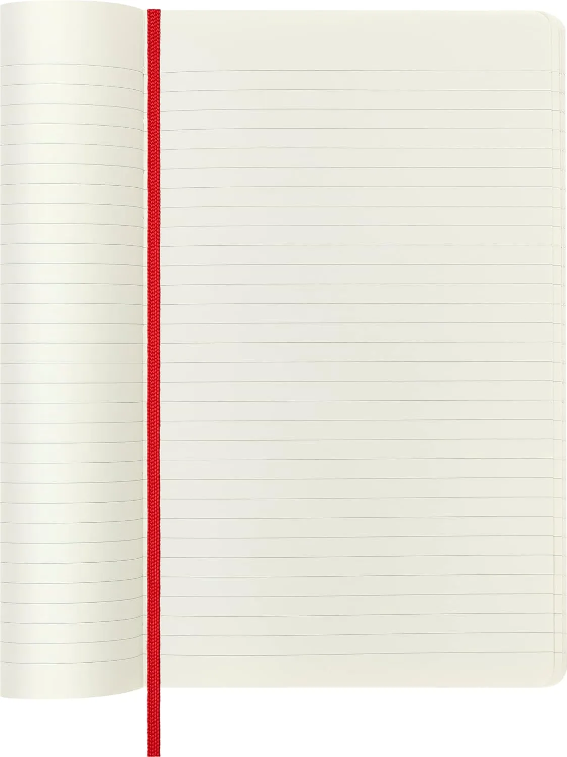 Moleskine Classic Notebook, Soft Cover, Large (5" x 8.25") Ruled/Lined, Scarlet Red, 192 pages