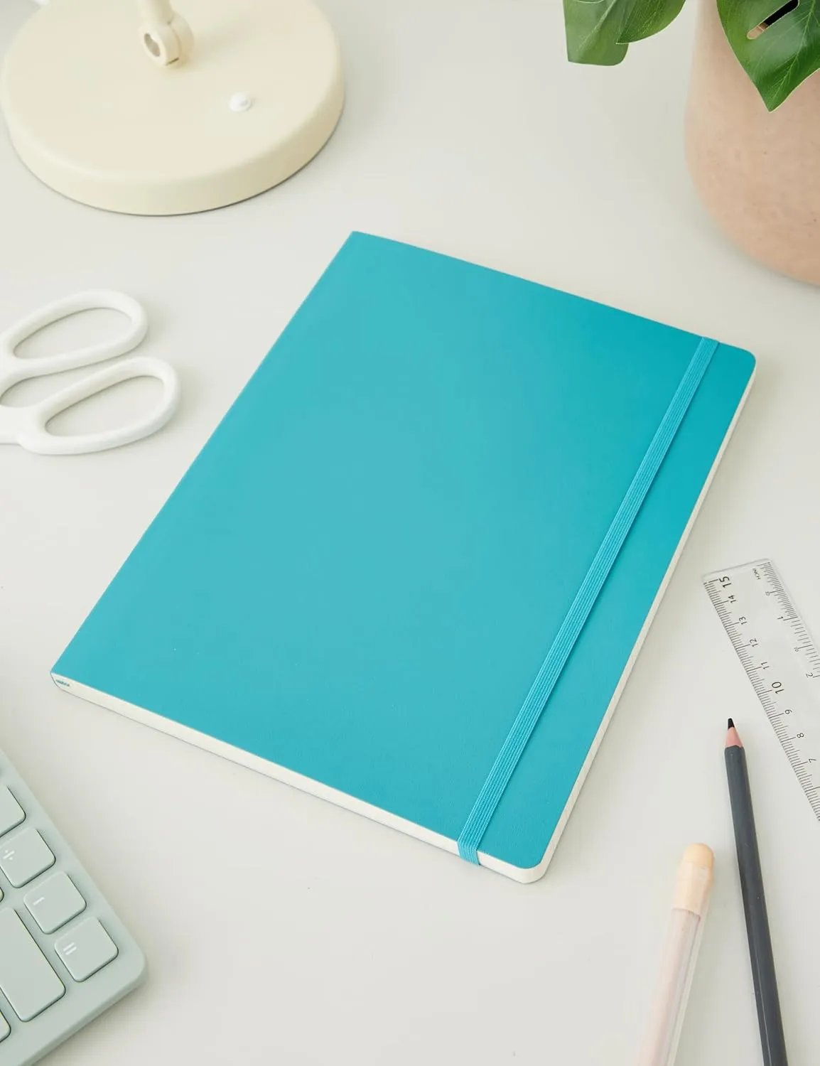 Moleskine Classic Notebook, Soft Cover, XL (7.5" x 9.5") Ruled/Lined, Reef Blue, 192 Pages