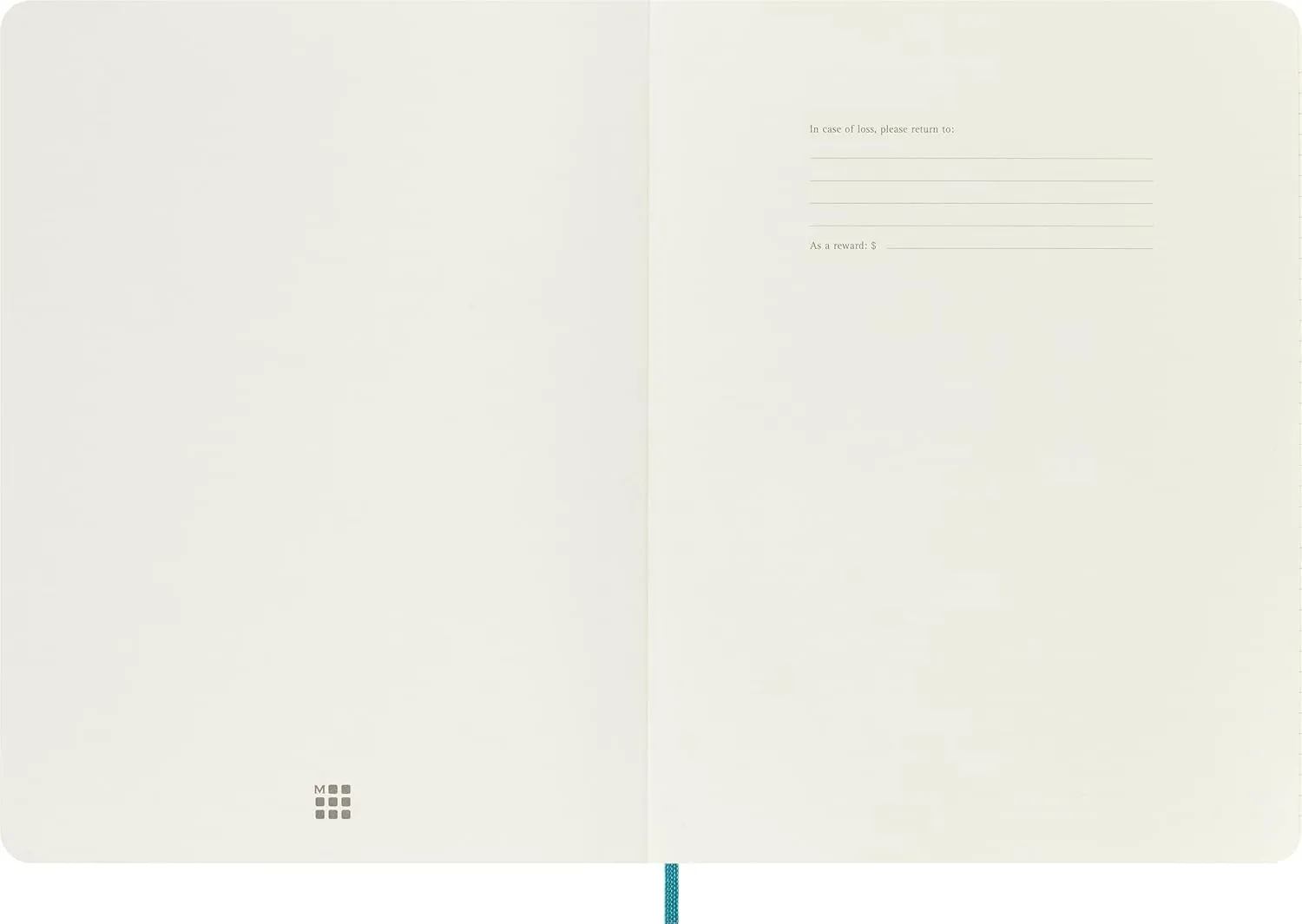 Moleskine Classic Notebook, Soft Cover, XL (7.5" x 9.5") Ruled/Lined, Reef Blue, 192 Pages