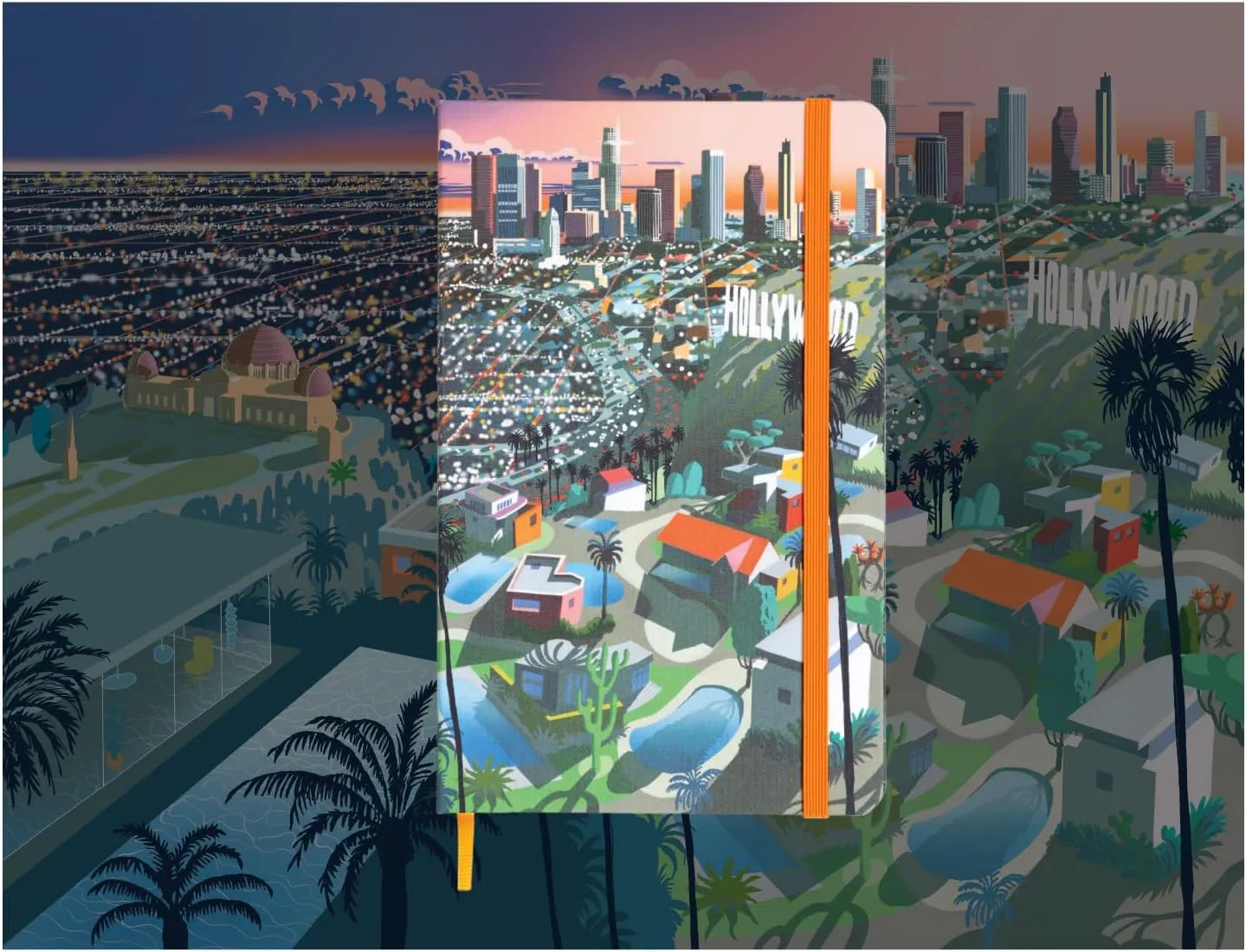 Moleskine Limited Edition I am The City Notebook, Hard Cover, Large (5" x 8.25") Ruled, Los Angeles, 240 Page