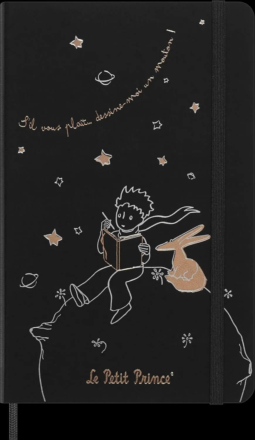 Moleskine Limited Edition Le Petit Prince Notebook, Large, Ruled, Black, Hard Cover (5 x 8.5)