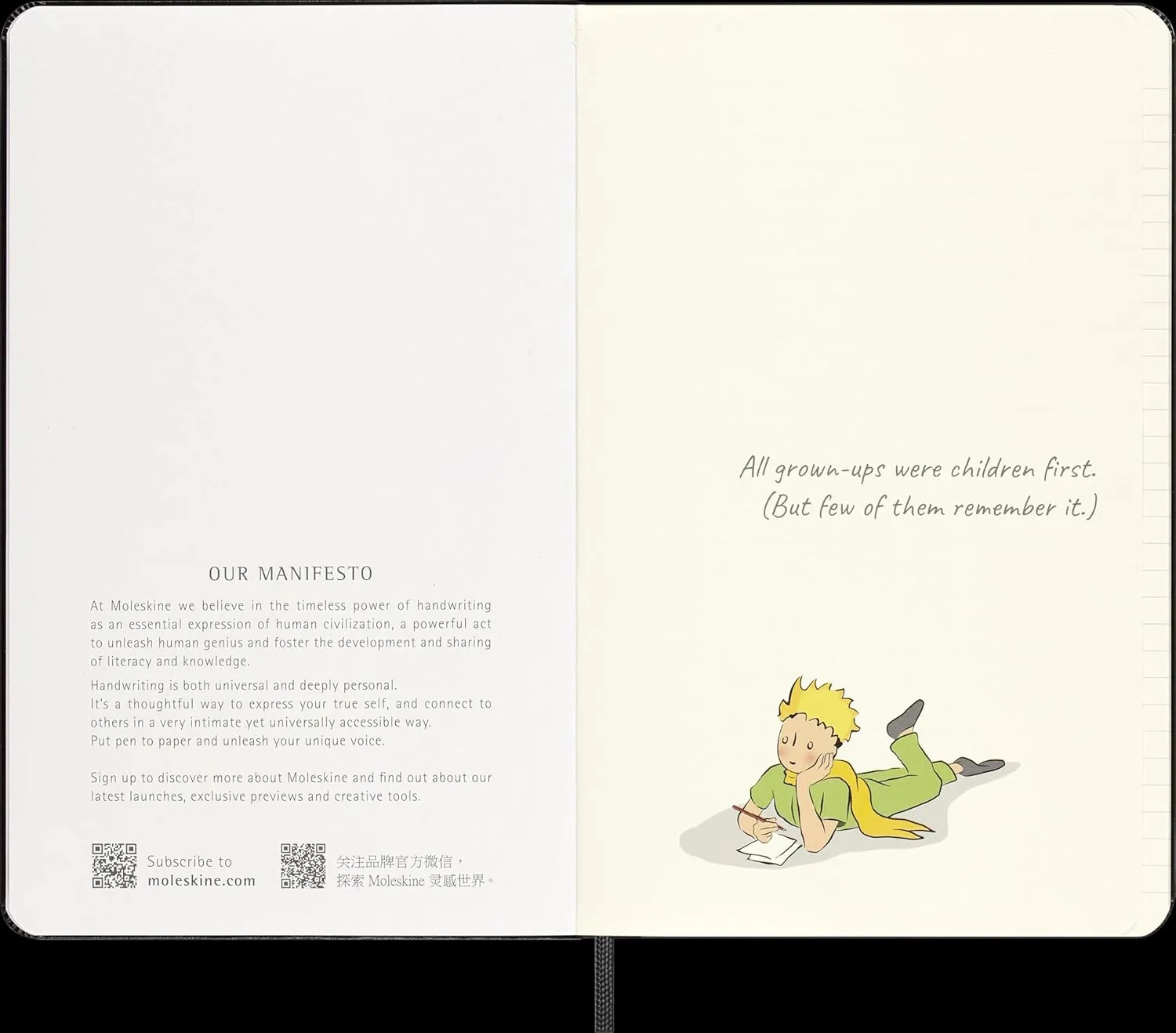 Moleskine Limited Edition Le Petit Prince Notebook, Large, Ruled, Black, Hard Cover (5 x 8.5)