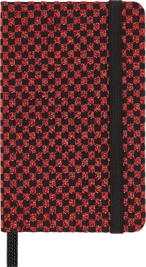 Moleskine Limited Edition Notebook Holiday Shine Box, Extra Small, Plain, Metallic Red, Hard Cover (2.5 x 4)