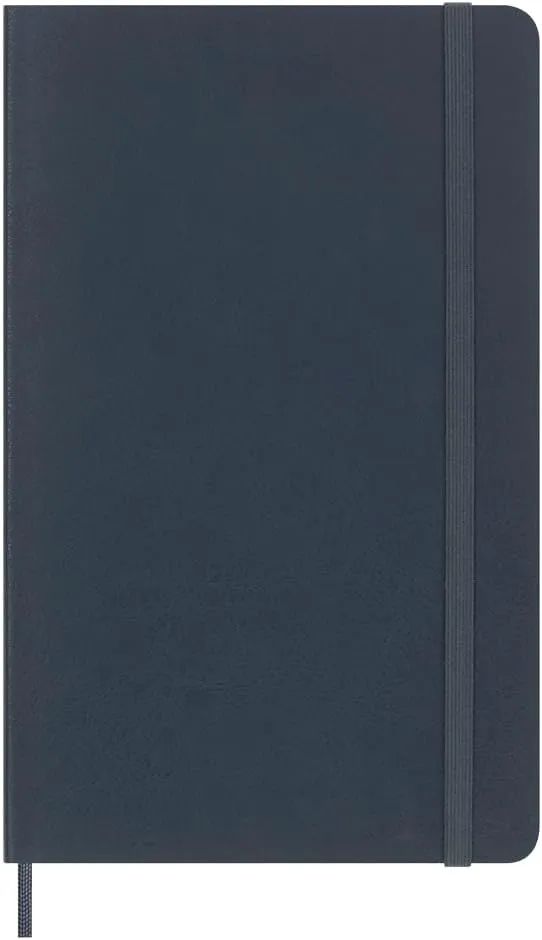 Moleskine Limited Edition Notebook Vegea, Large, Ruled, Petroleum Capri, Soft Cover (5 x 8.25)