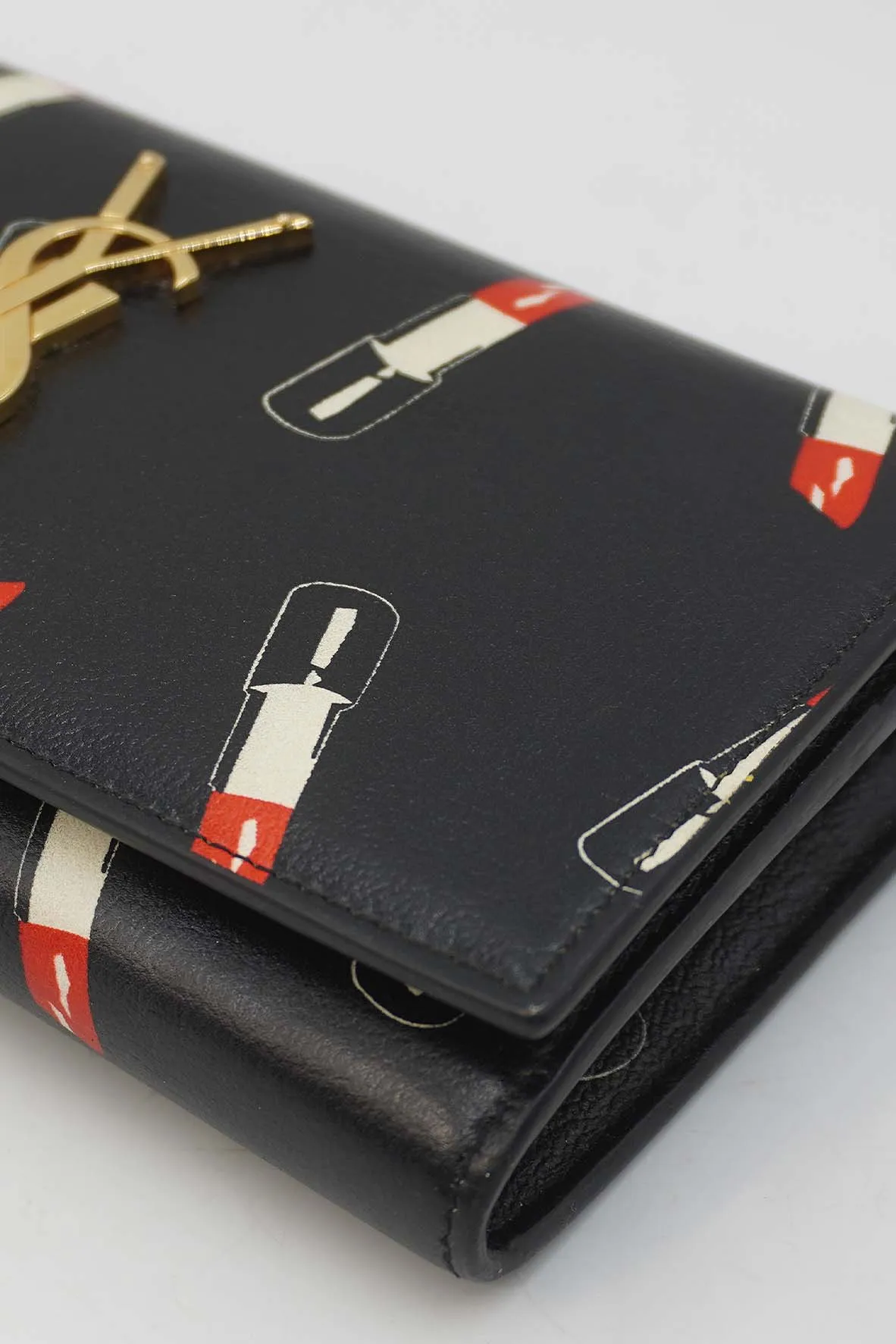Monogramme Lipstick Print Portefeuille Fam Wallet Black