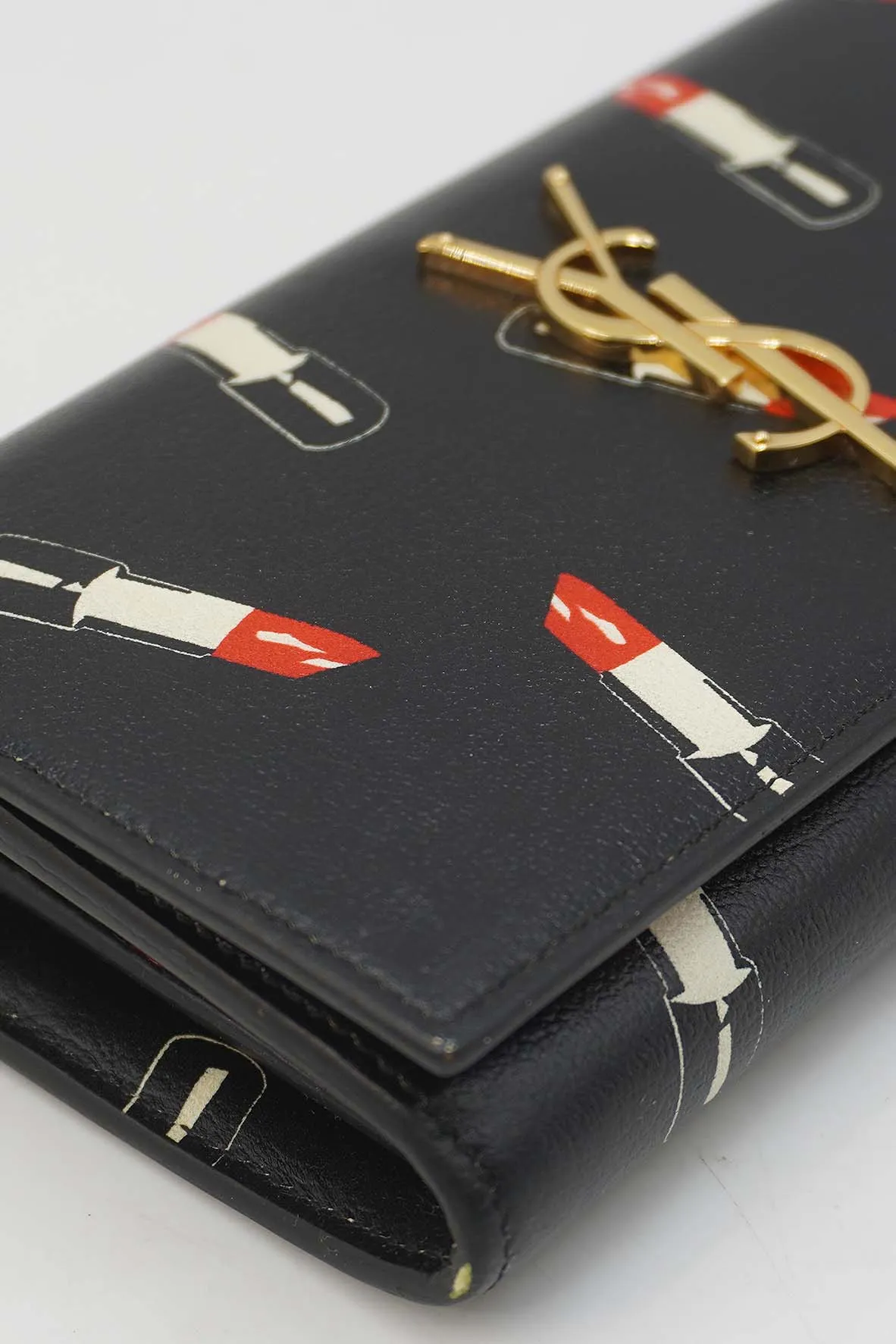 Monogramme Lipstick Print Portefeuille Fam Wallet Black