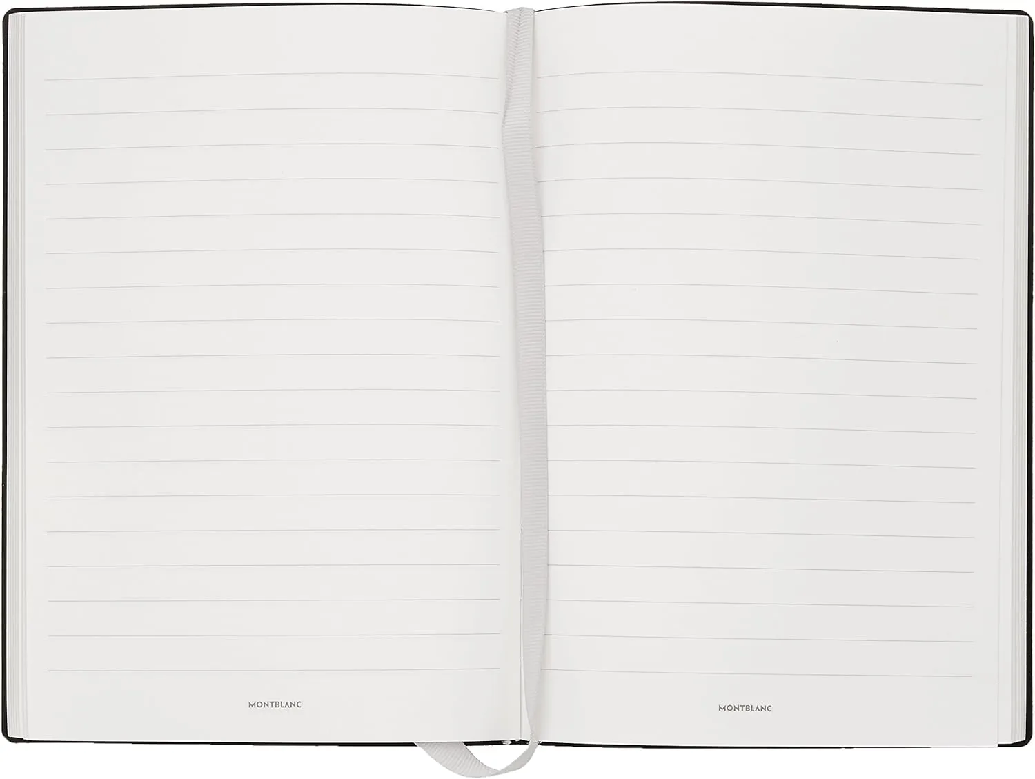 Montblanc Notebook Black Lined #146 Fine Stationery 113294 – Elegant Journal with Leather Binding and Ruled Pages – 1 x (5.9 x 8.2 in.)
