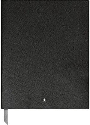 Montblanc Sketch Book Black Lined #149 Fine Stationery 116931 / Elegant Sketching Book with Leather Binding and Ruled Pages / 1 x (8.2 x 10.2 in.)