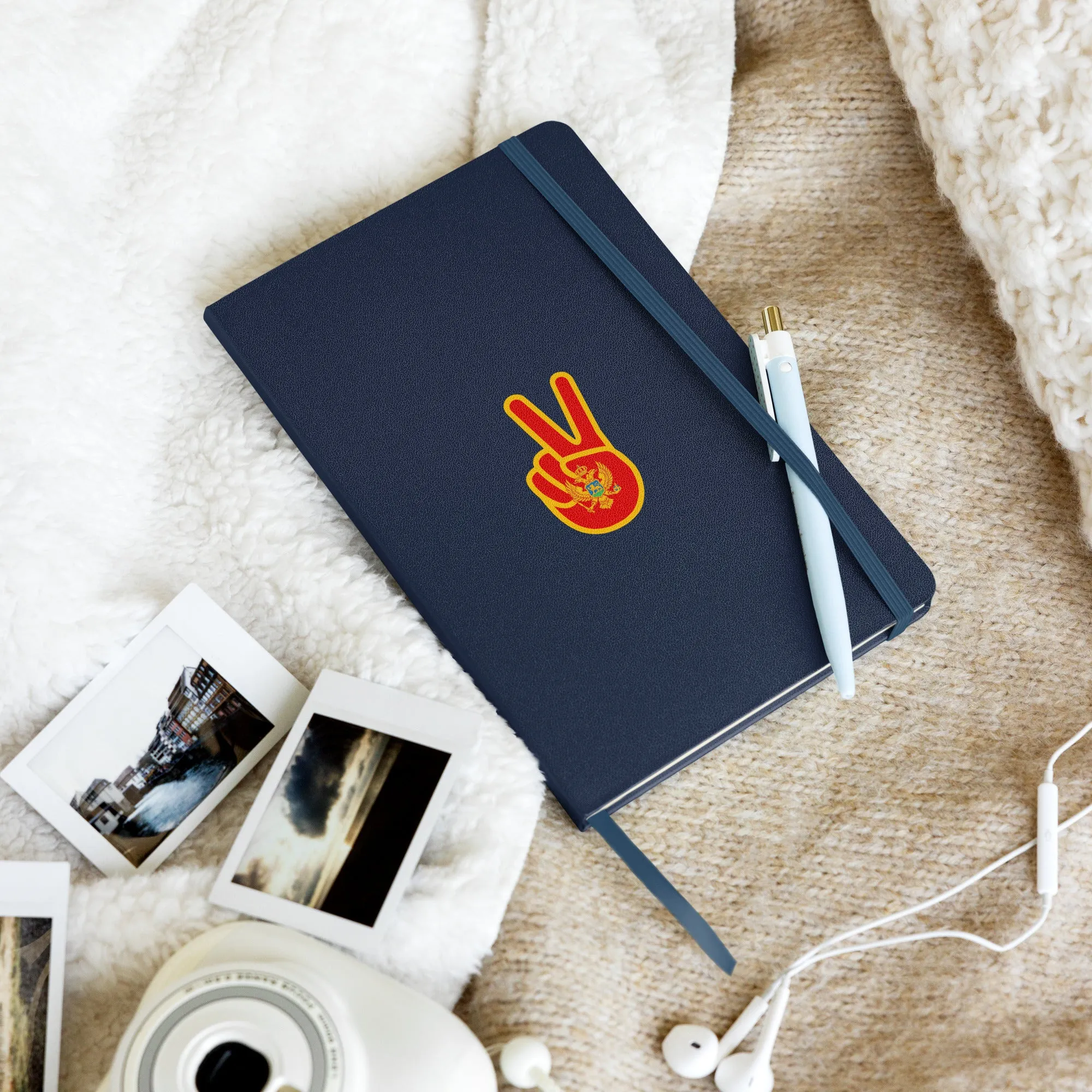 Montenegrin Peace Flag Hardcover Notebook