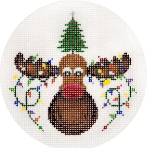 Moose with Xmas Lights