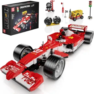 Mould King 10035 F1 Race Car Building Set, 1:12 Scale Formula 1 Model Car for 14  Kids and Adults, Collectible Sports Car Construction Set Build and Display Model for Home or Office Decor, 1603Pieces
