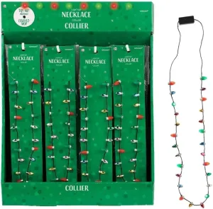 Multicolor Light Up Bulb Necklaces - 30" (Pack Of 32) - Perfect For Festivals, Holidays & Events