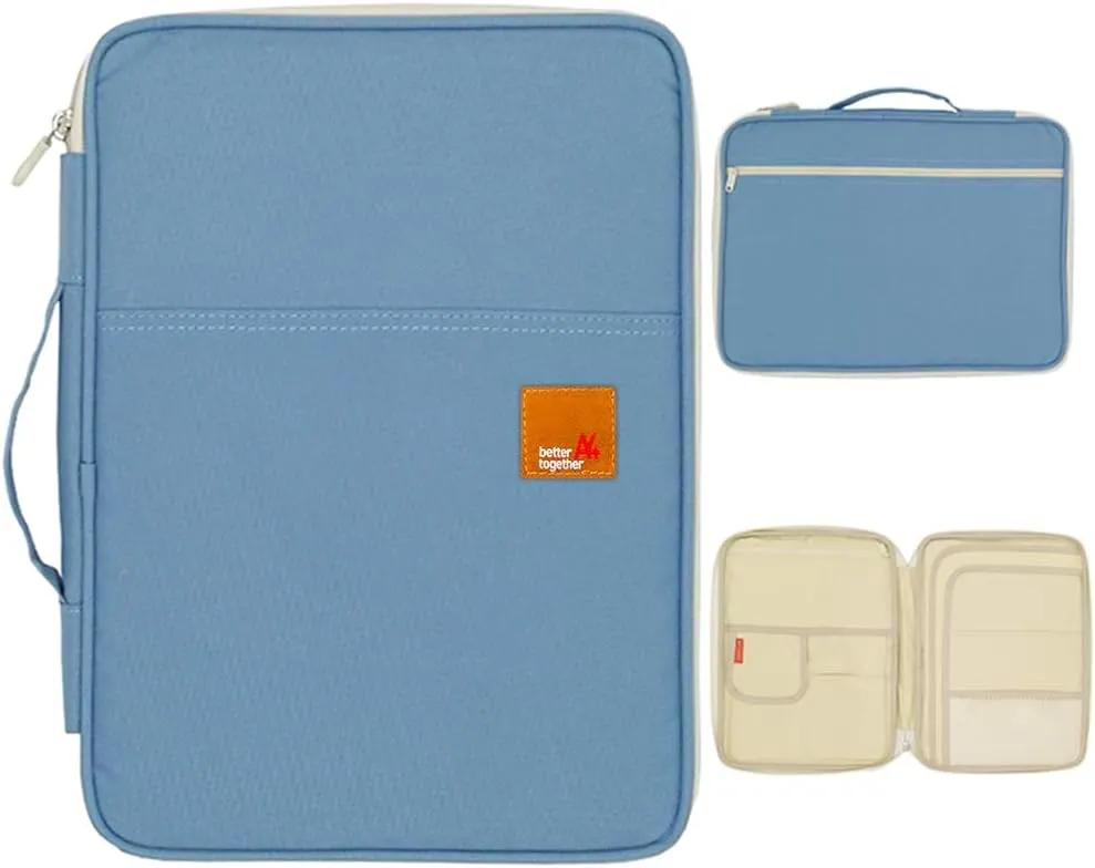 Mygreen Universal Travel Gear Organizer/Electronics Accessories Bag/Document File Bag (Large, Light Blue)