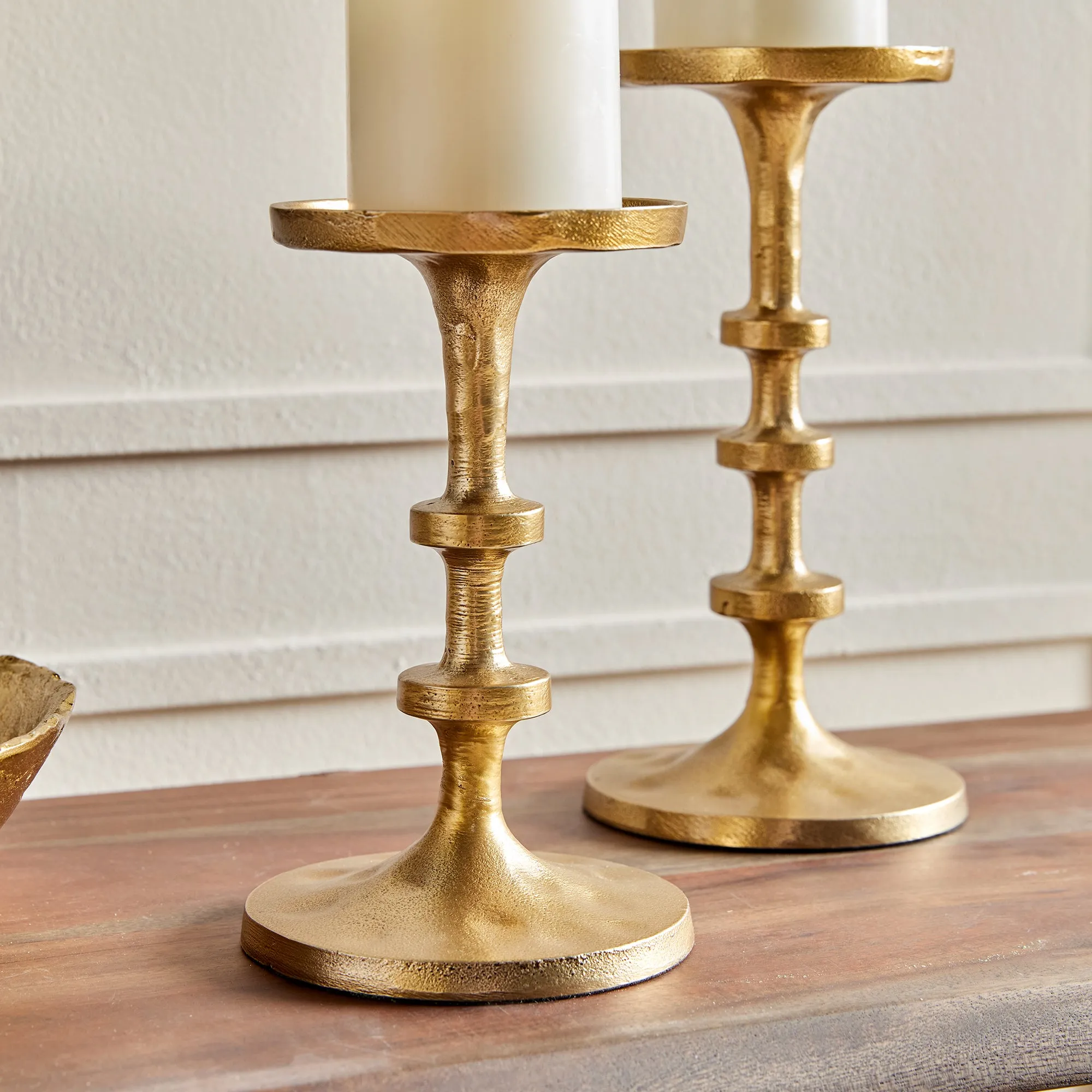 NAPA Home & Garden, ABACUS PETITE CANDLE STANDS, SET OF 2,N2RB05GD