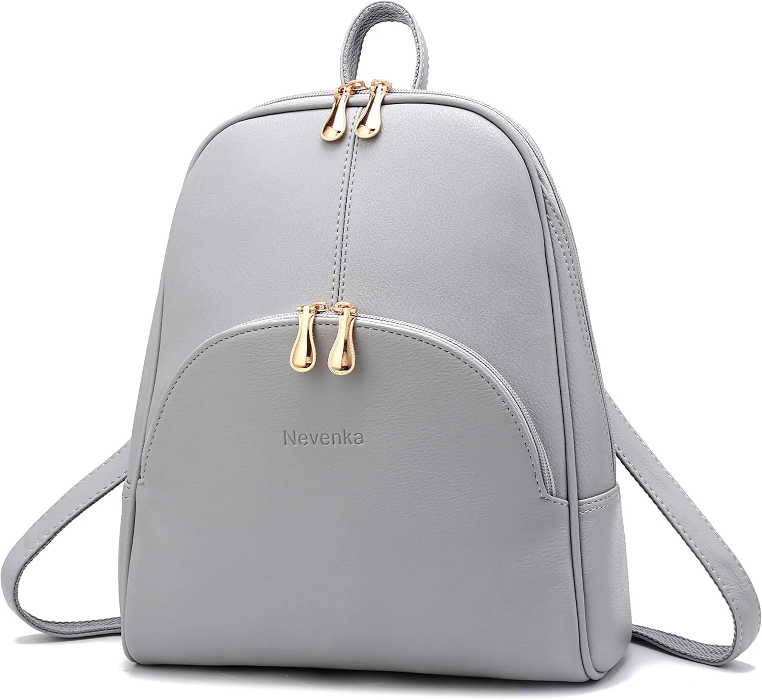 Nevenka Backpack Purse for Women Casual Shoulder Bag PU Leather Zipper Closure Adjustable Strap…