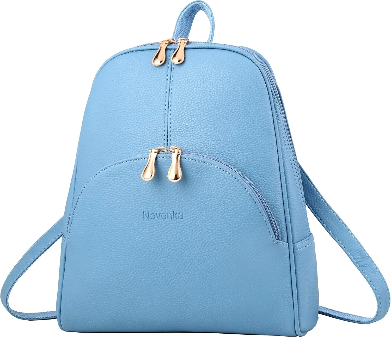 Nevenka Backpack Purse for Women Casual Shoulder Bag PU Leather Zipper Closure Adjustable Strap…