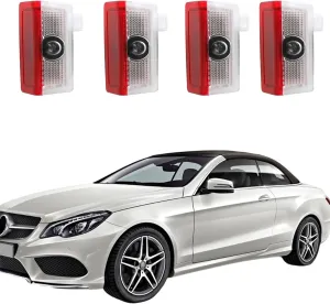 Never Fade door light logo,HD door light logo Welcome Lights Lamp Door Light Puddle Lights Kit Compatible with Accessories CLA45 CLA250 CLS45 CLS300 CLS350 CLS400(C/E Coupe/CLA/CLS)(4PCS)