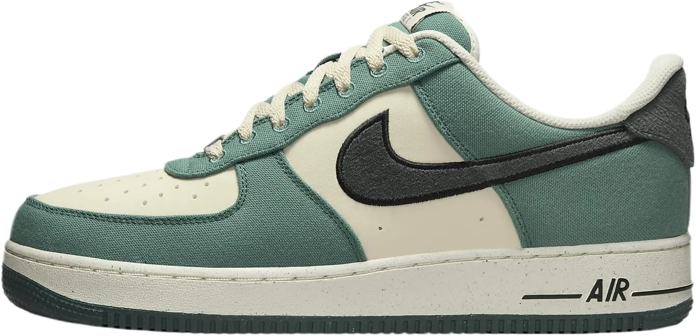 Nike Air Force 1 '07 LV8 Men's Shoes (FQ8713-100, Coconut Milk/Bicoastal/Black/Vintage Green)