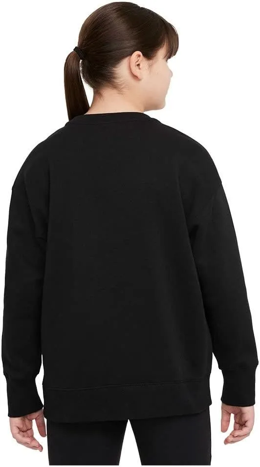 Nike Girl's NSW Club Fleece LBR BF Crew (Little Kids/Big Kids)