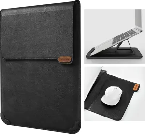 Nillkin Laptop Sleeve for MacBook Air M4/Pro 13/MacBook Air 13 inch, MacBook Air Sleeve with Laptop Stand and Mouse Pad, Laptop Case Bag for 13-14 inch MacBook, ASUS, Dell, HP Laptops, Black Texture