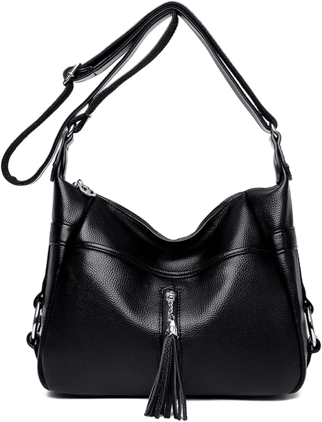 NOTAG Shoulder Bag for Women Large Crossbody Bags PU Leather Handbag Purse with Tassel