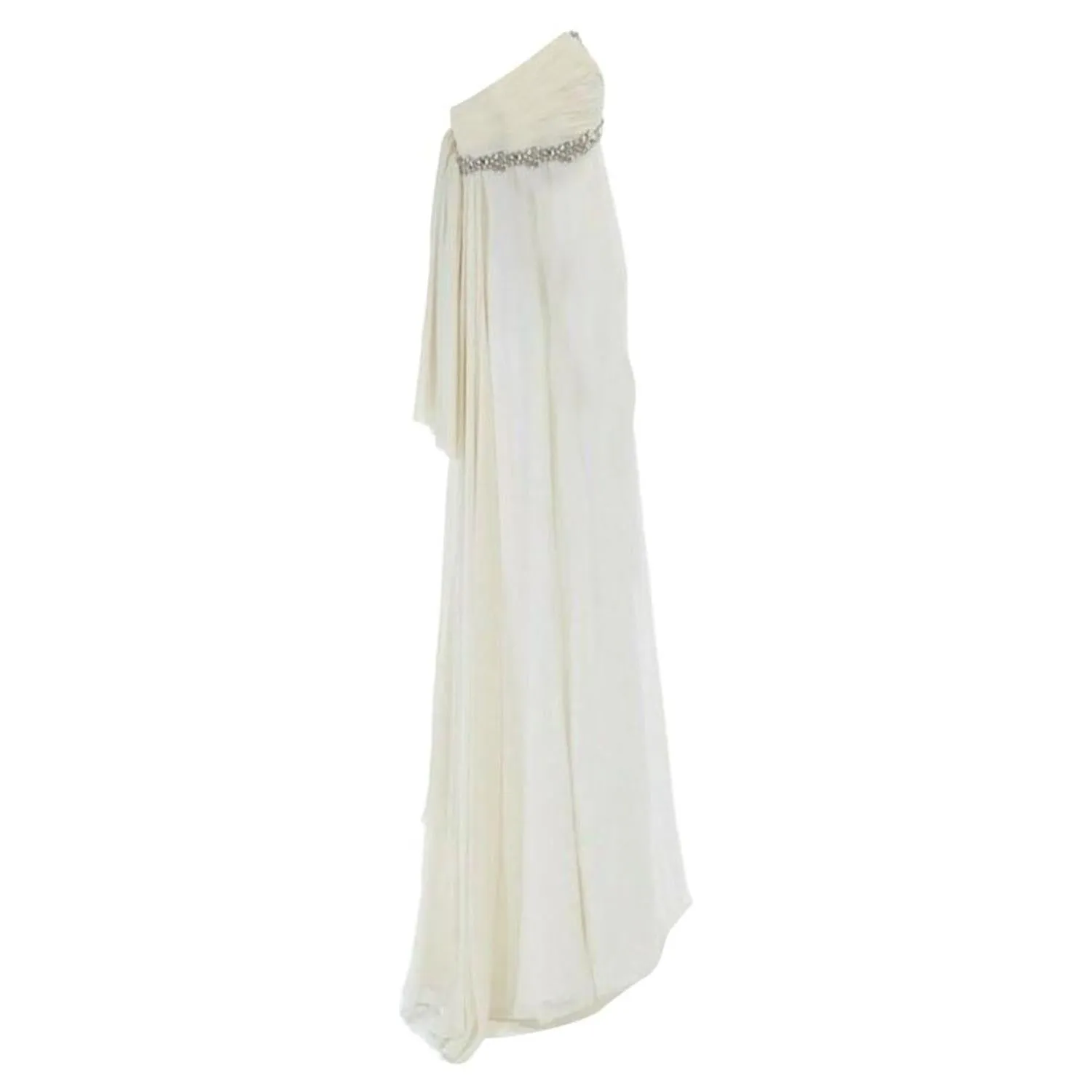 Notte crystal jewel embellished pleated bt evening gown dress