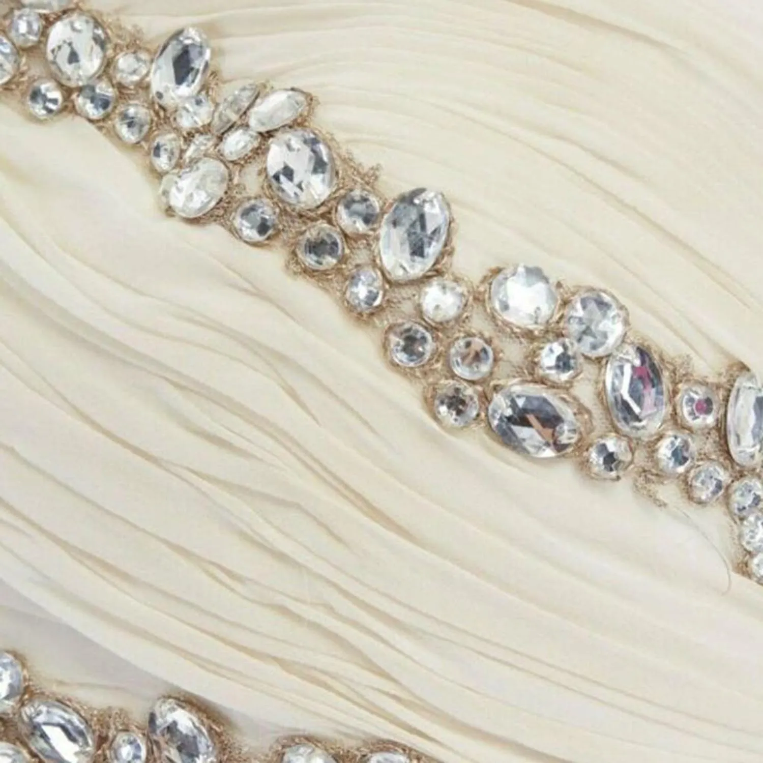 Notte crystal jewel embellished pleated bt evening gown dress