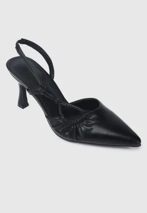 Ondine Pointed Toe Pumps (Black)