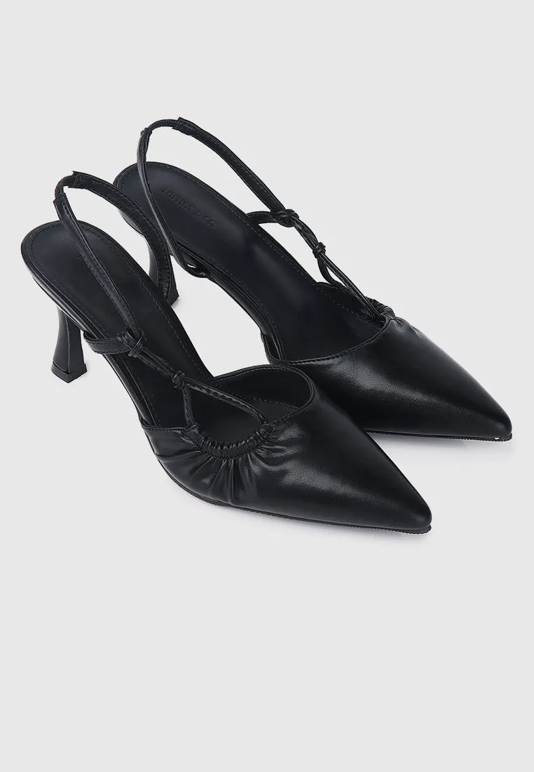 Ondine Pointed Toe Pumps (Black)