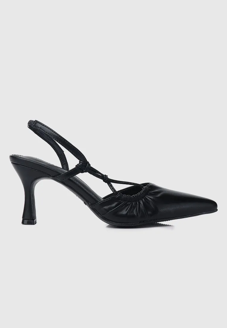 Ondine Pointed Toe Pumps (Black)