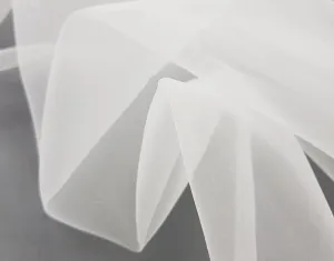 Organza Silk  White