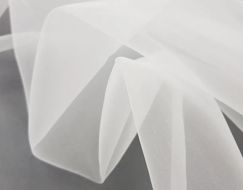 Organza Silk  White
