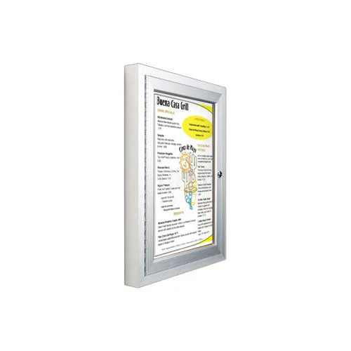 Outdoor Enclosed Menu Display SwingCases with LED Lights | Single Locking Door in 10 Sizes   Custom