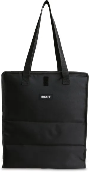 PackIt Freezable Grocery Tote, Built with EcoFreeze Technology, Foldable, Collapsible, Reusable, Zip Closure, Dual Handles